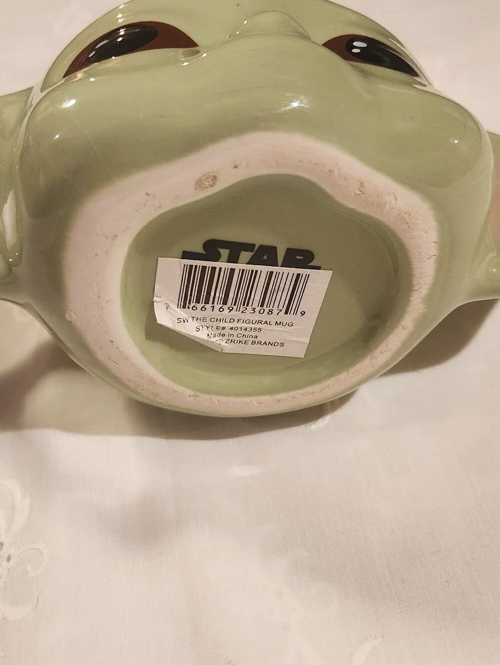 Star Wars The Mandalorian Grogu Mug 3D Baby Yoda Ceramic Coffee Cup with Ears